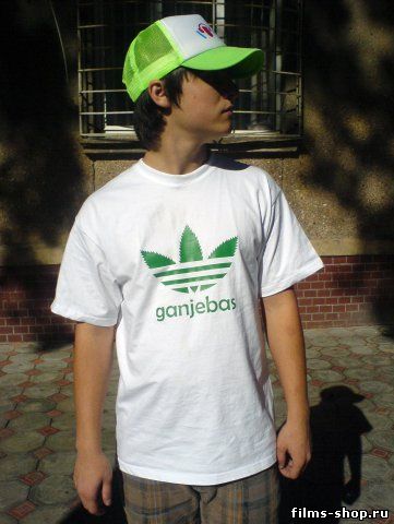 кепка I love Techno и футболка Ganjebas